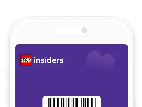 LEGO Insiders digital membership card displayed on a phone